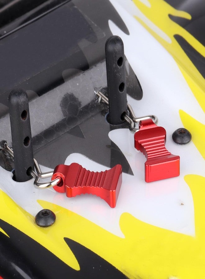 FriHobby RC Body Clips Pins with Metal Aluminum Pull Tabs 1.2mm Rod for All 1/10 1/12 Scale Redcat HPI Himoto HSP Exceed RC Car Truck Buggy Shell Replacement Parts (Red) - Image 5